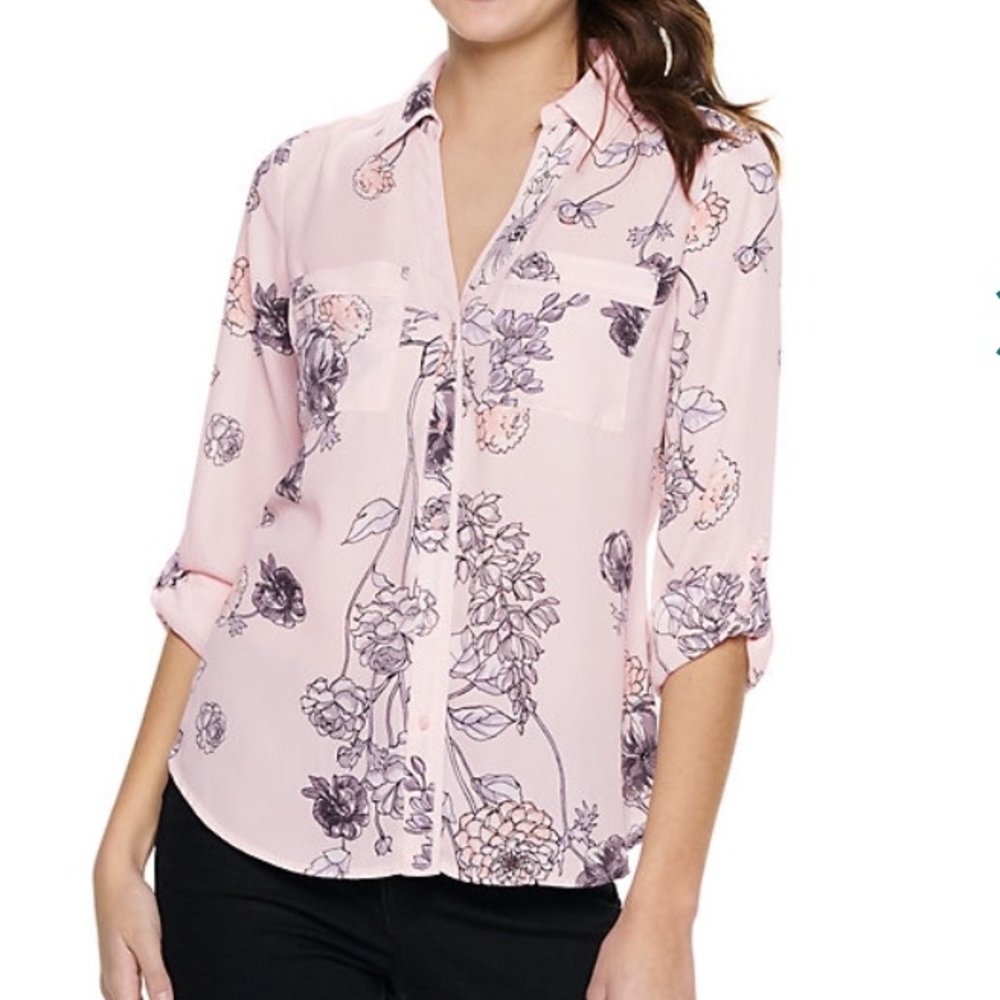Candies roll-tab blouse